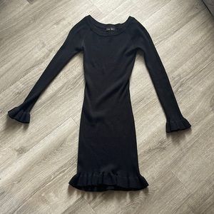 Black mini dress